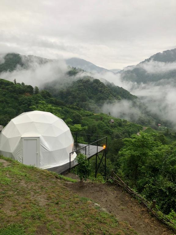 Příroda nedaleko luxury tent