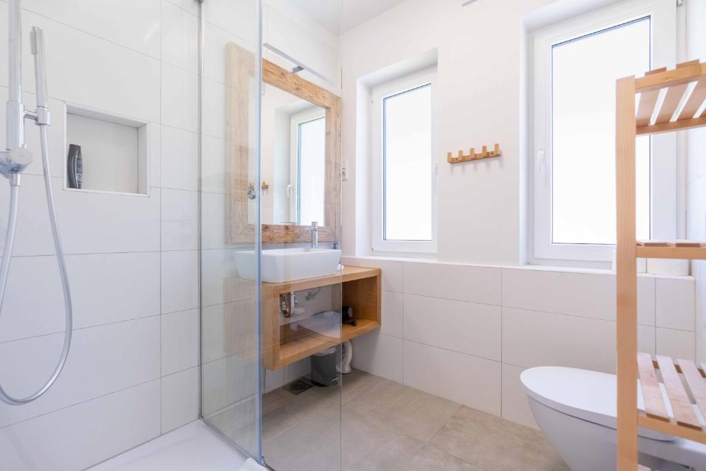 Koupelna v ubytování Apartma Peček Kranjska Gora