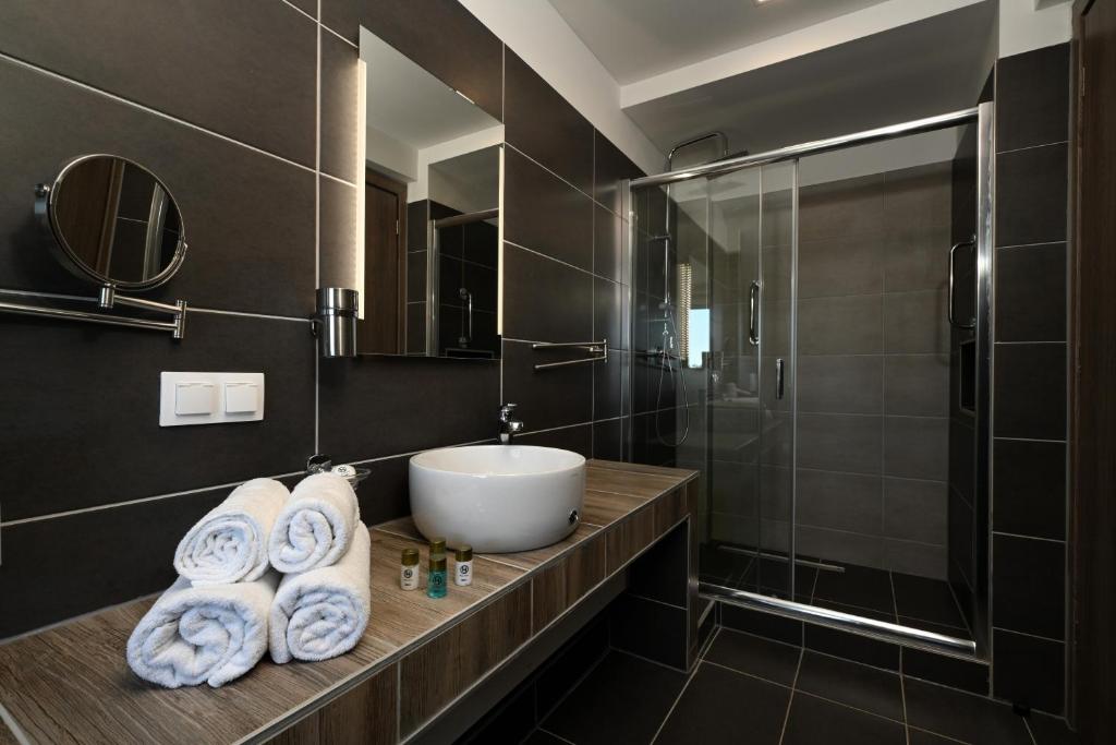 Koupelna v ubytování Angelo Spa Resort