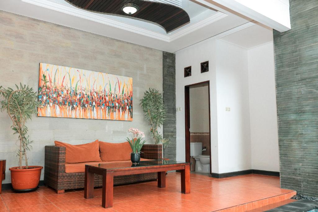 Posezení v ubytování Argya Santi Suite and Villas