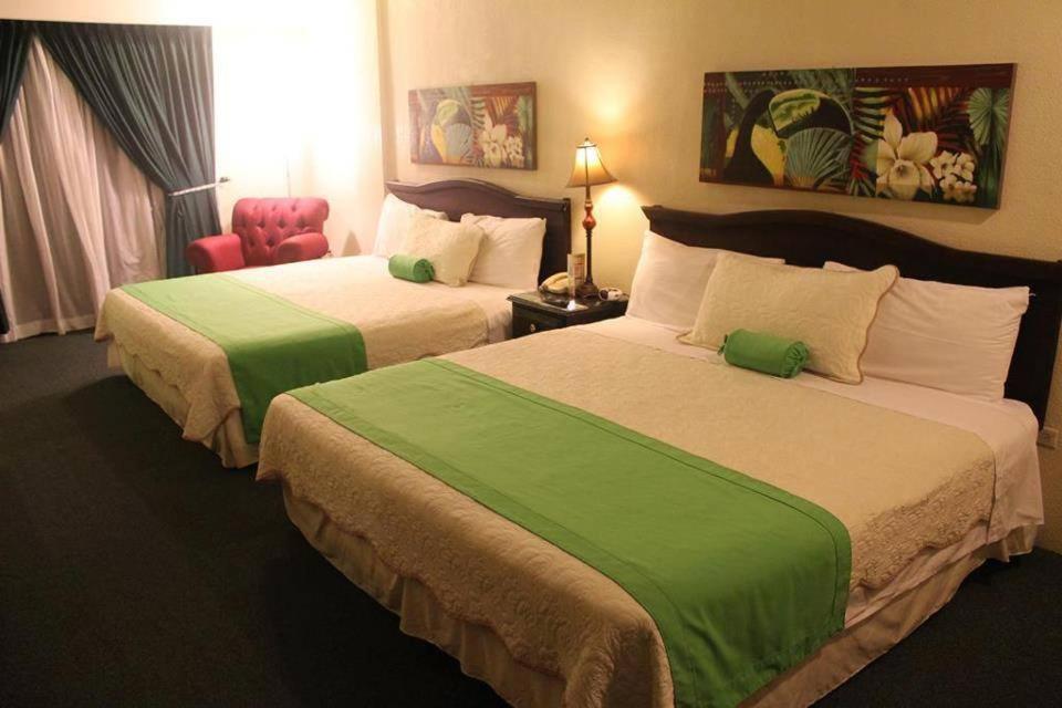 Postel nebo postele na pokoji v ubytování Apart Hotel La Cordillera
