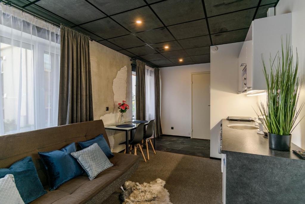 Kuchyň nebo kuchyňský kout v ubytování Apartments24 Ilu