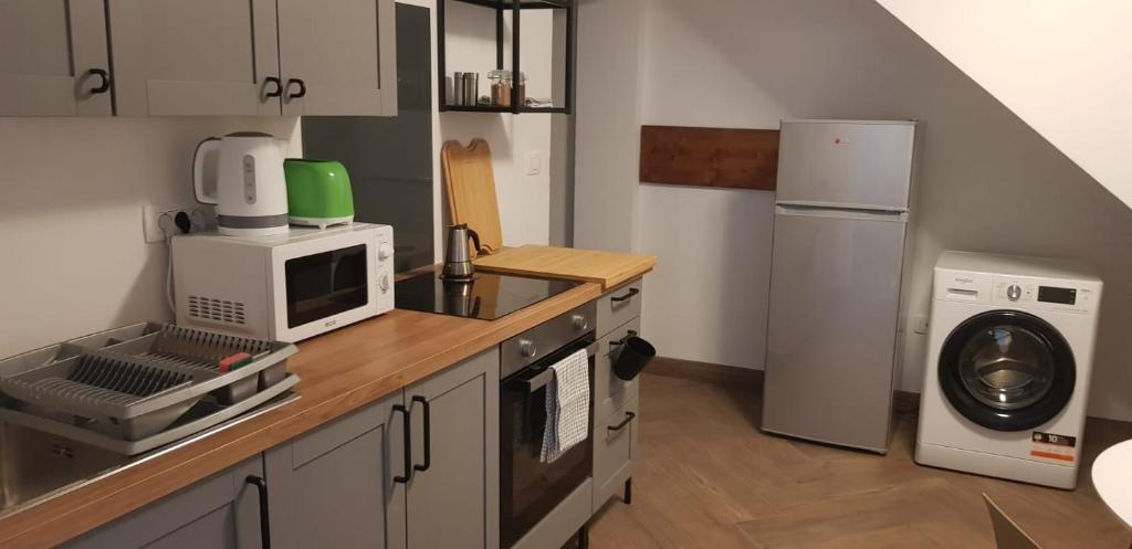 Kuchyň nebo kuchyňský kout v ubytování Thirsty River Apartments