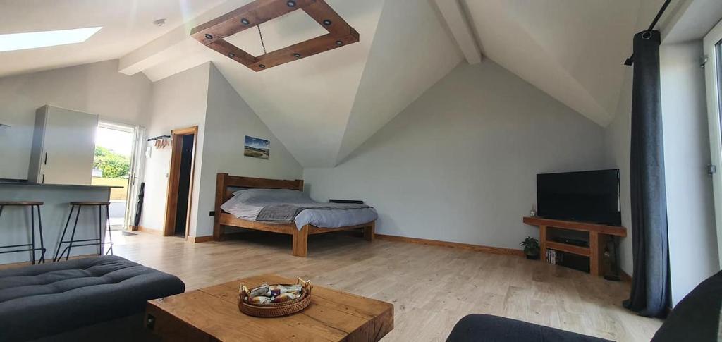TV a/nebo společenská místnost v ubytování Rucastle Apartment