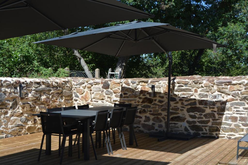 Patio nebo venkovní prostory v ubytování Lebeau Repos