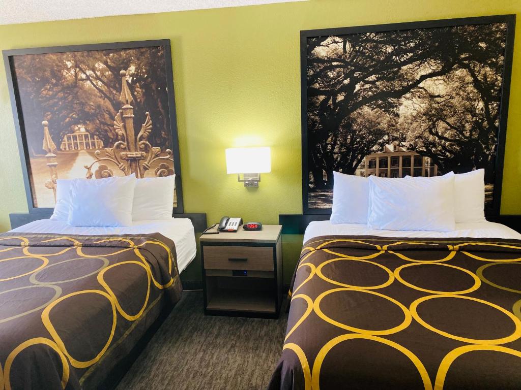 Super 8 by Wyndham New Iberia - 大号床间 - 带两张大号床 - 可吸烟