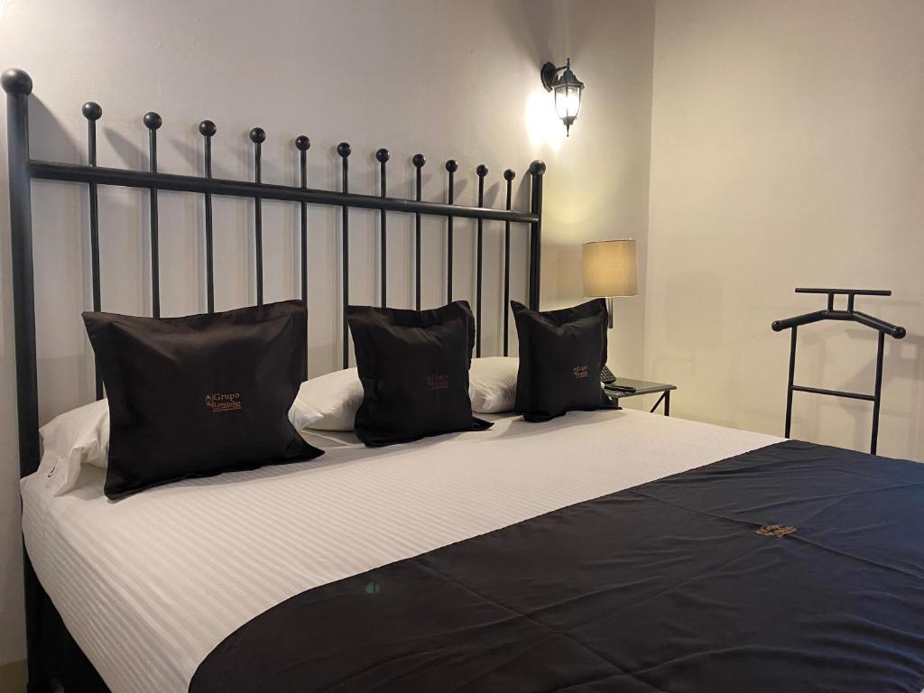 Postel nebo postele na pokoji v ubytování Hotel Plata Condesa