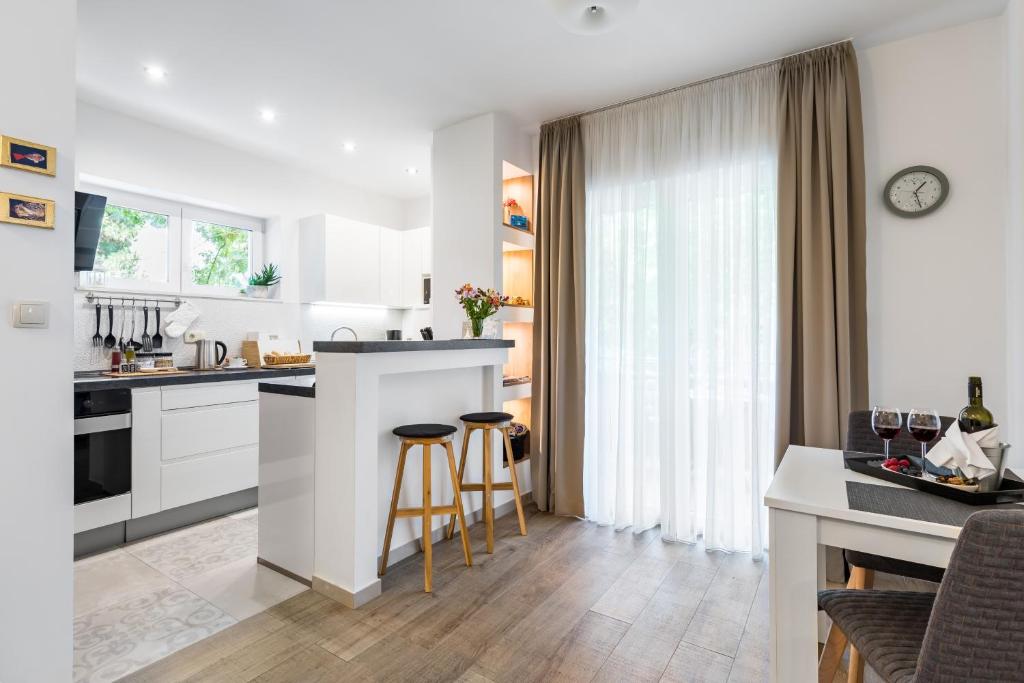 Kuchyňa alebo kuchynka v ubytovaní Top Location Apartment "Park"