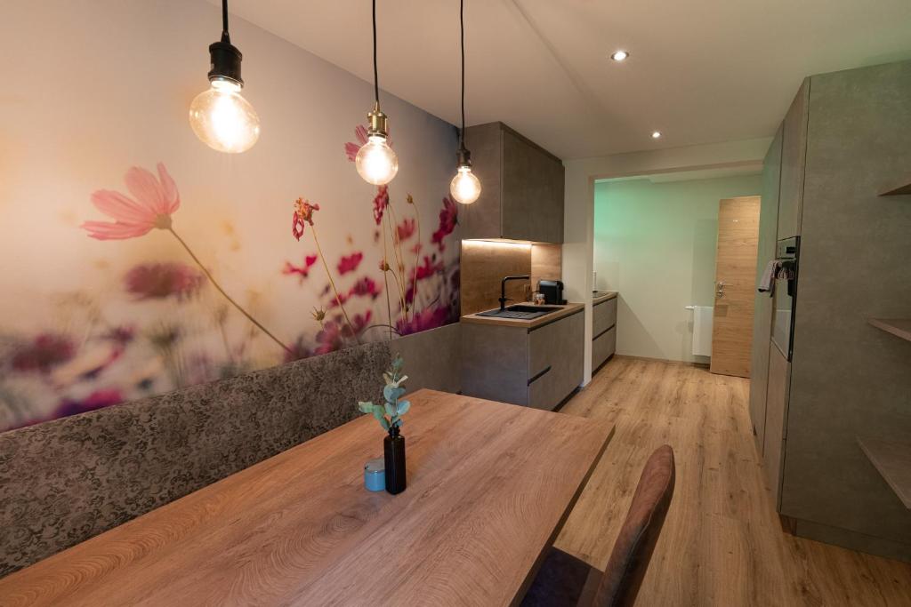 Köök või kööginurk majutusasutuses Das Lindtal - Appartements