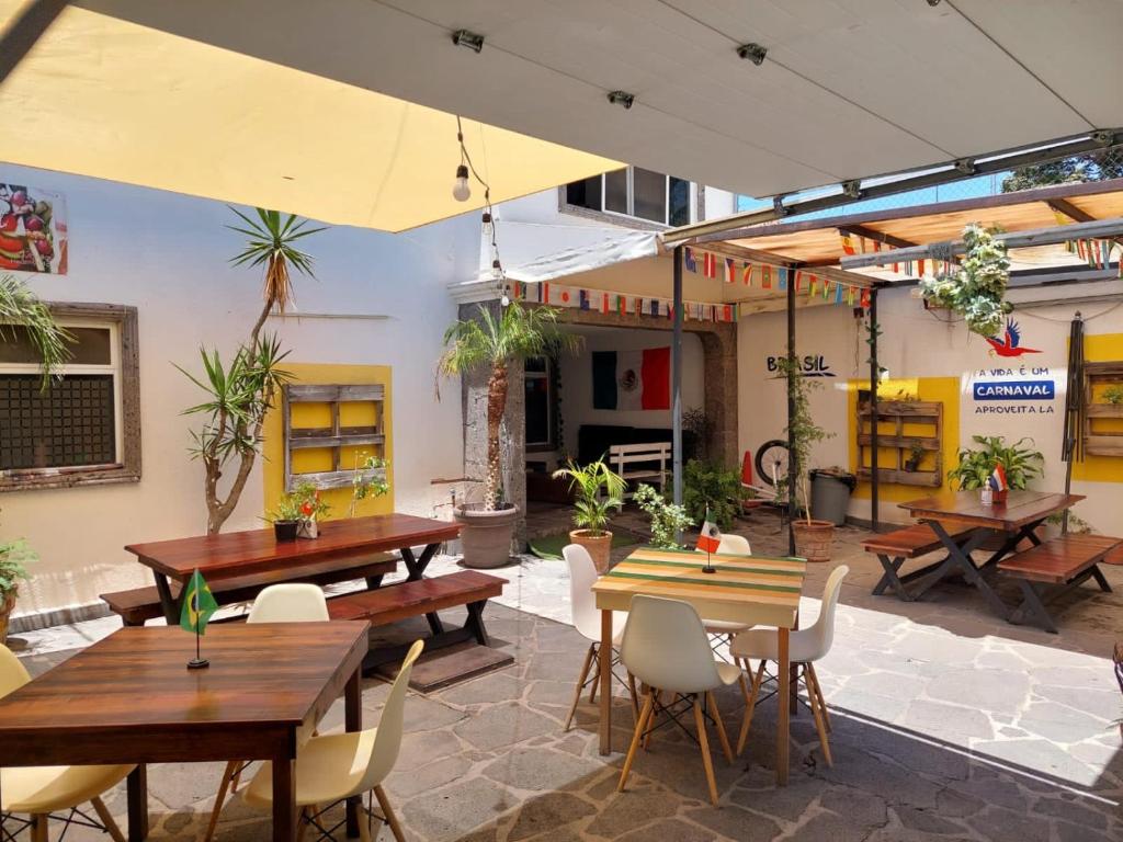 Restaurace v ubytování Casa Internacional Querétaro