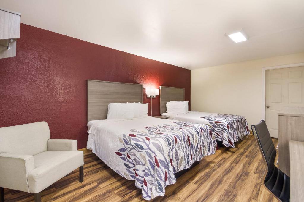 Red Roof Inn Crestview - 豪华大号床间 - 带两张大号床 - 禁烟