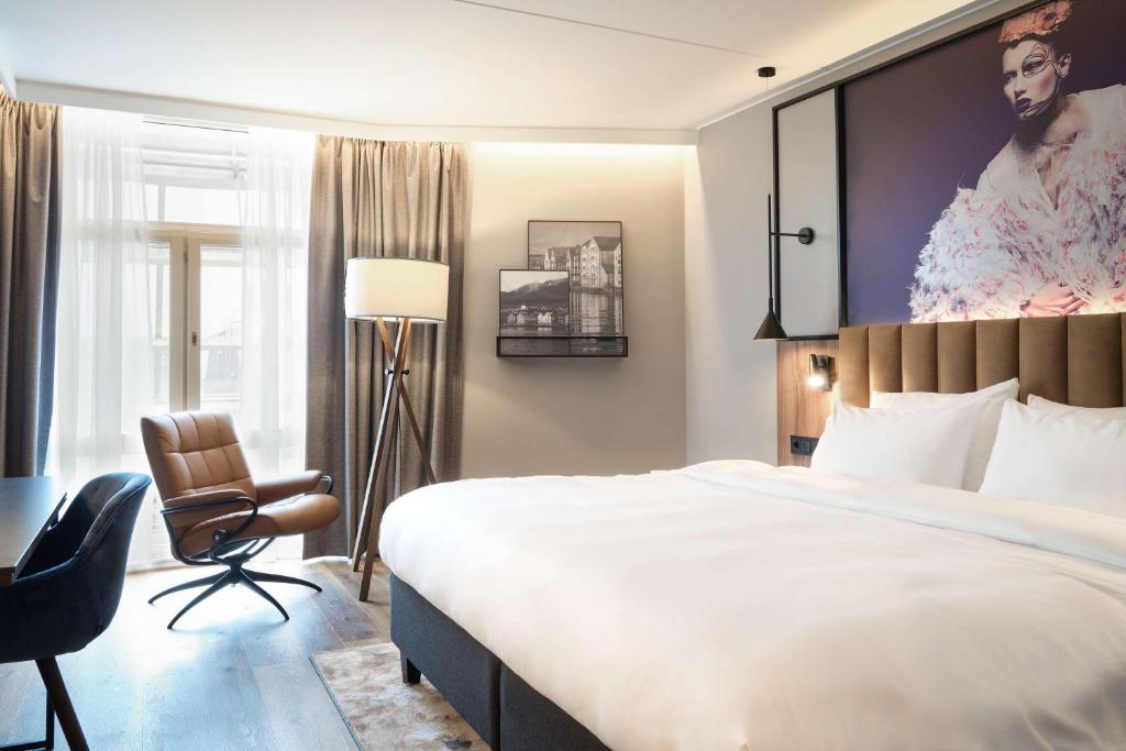 Postel nebo postele na pokoji v ubytování Radisson Blu Royal Garden Hotel, Trondheim