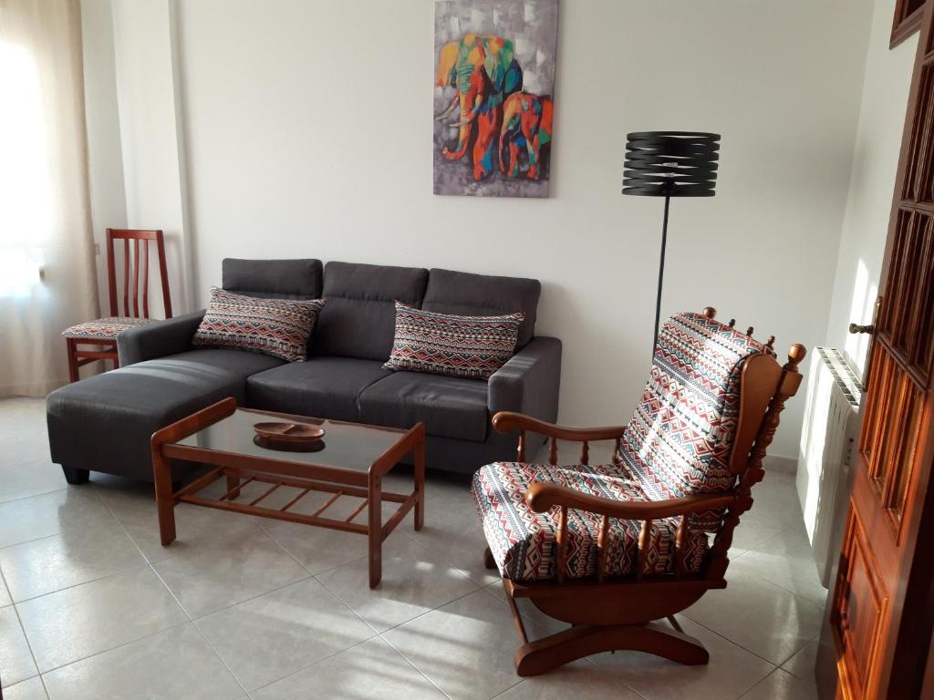 Posedenie v ubytovaní ChavesB Apartamento en Vilaxoan de Arousa