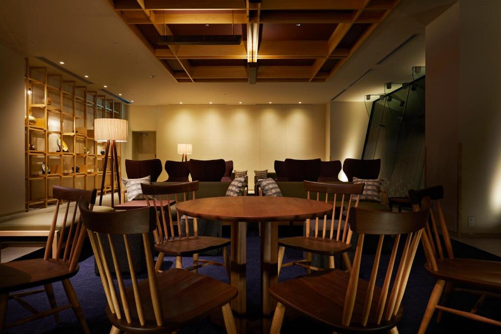 Posezení v ubytování HOTEL AMANEK Kanazawa