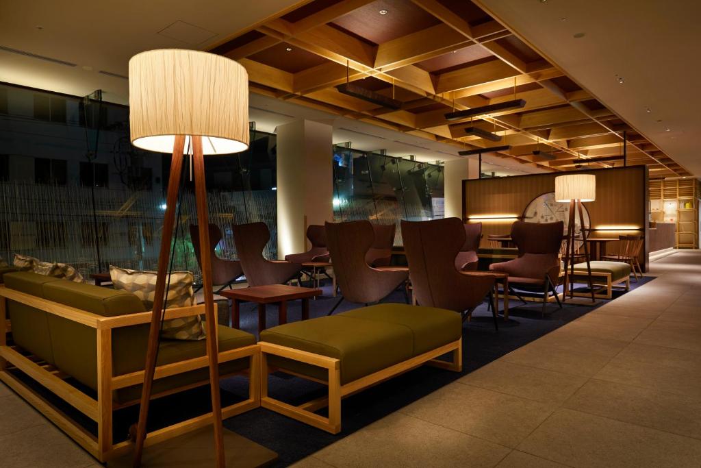 Posezení v ubytování HOTEL AMANEK Kanazawa