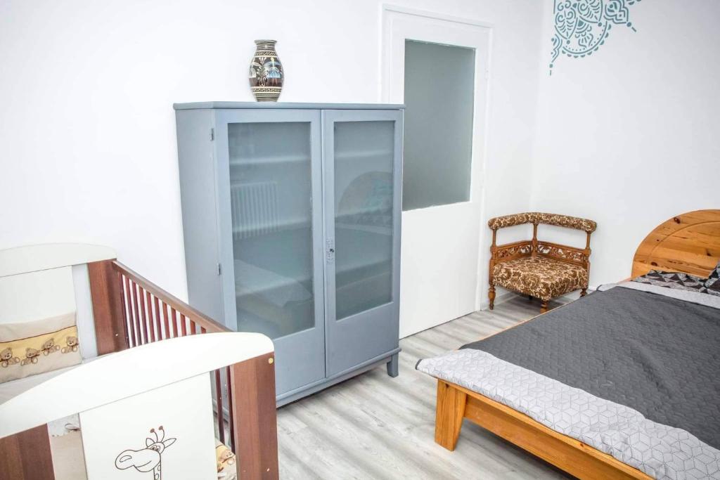 Posteľ alebo postele v izbe v ubytovaní BB Apartman Hajdúnánás