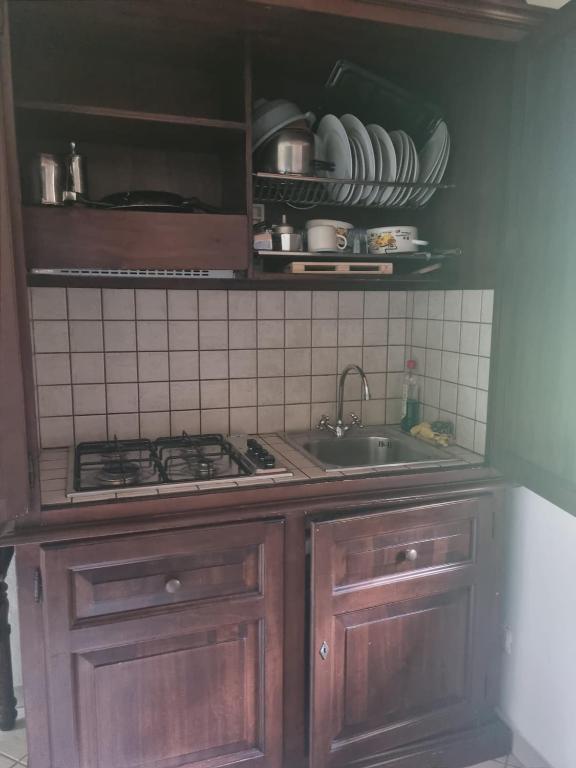 Kuchyň nebo kuchyňský kout v ubytování Il Vignale