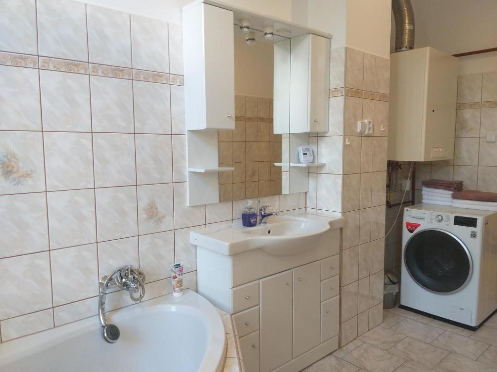 Koupelna v ubytování Apartmán Kraslice