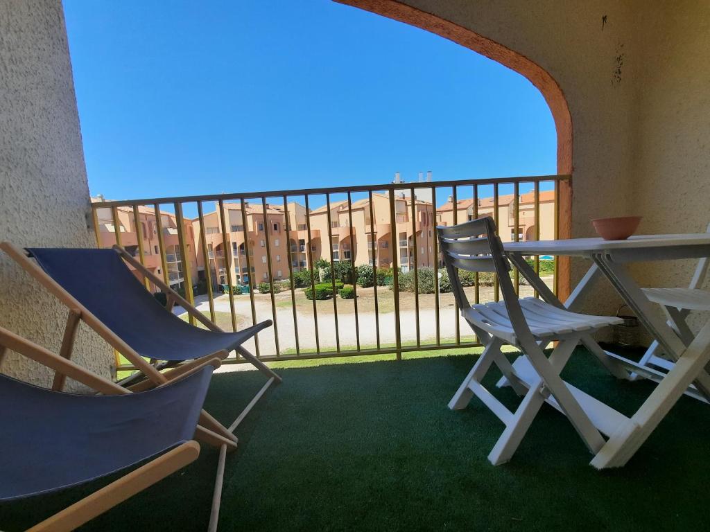 Balkón nebo terasa v ubytování studio vue sur mer