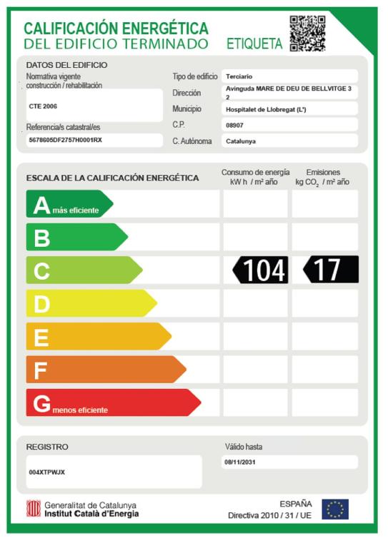 Certifikát, ocenenie alebo iný dokument vystavený v ubytovaní Hesperia Fira