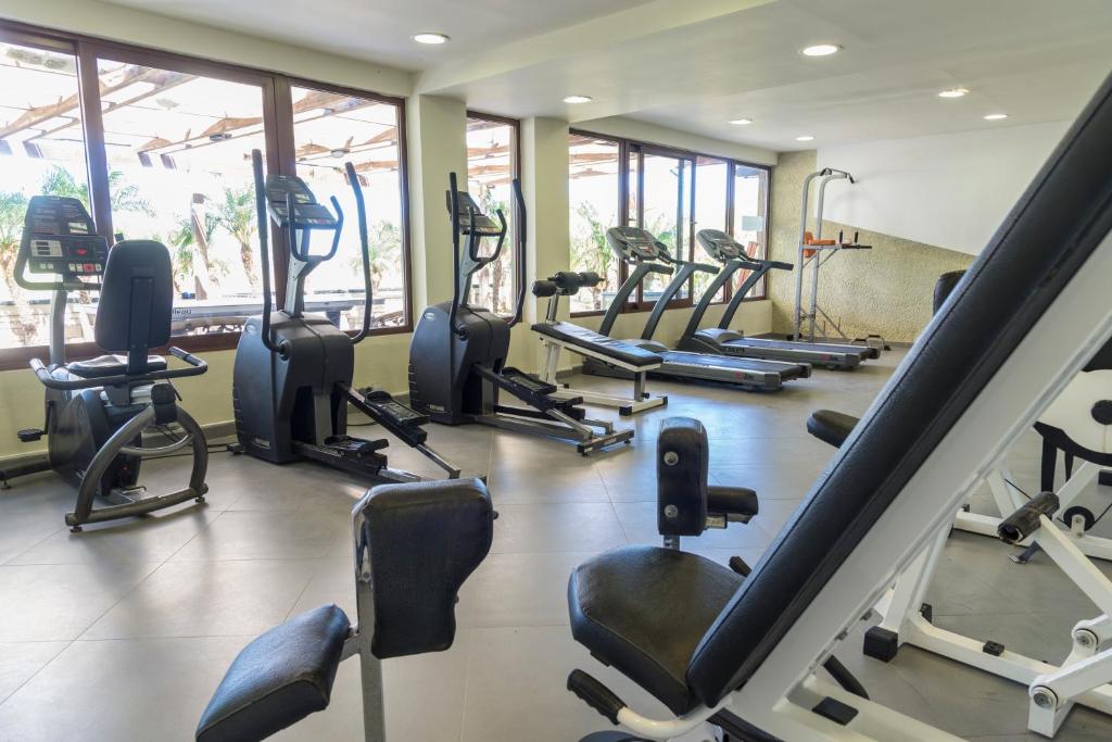 Fitness centrum a/nebo fitness zařízení v ubytování SANDY BEACH