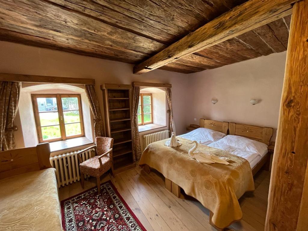 Postel nebo postele na pokoji v ubytování Ubytování Elias