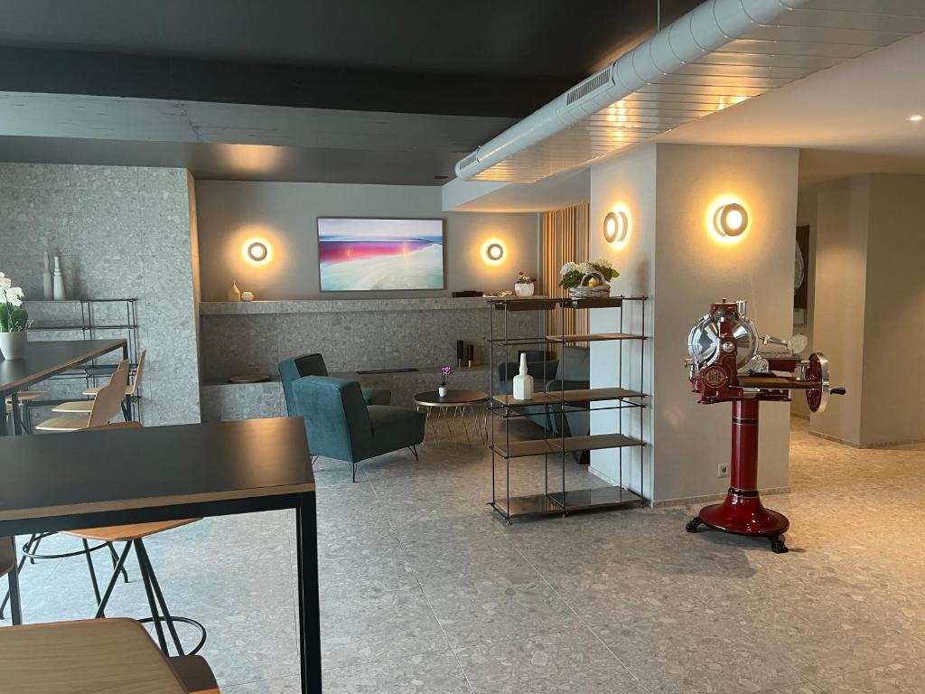TV a/nebo společenská místnost v ubytování Hotel Sonne Sissach