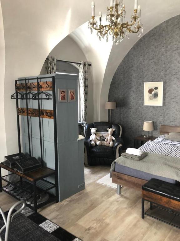 Postel nebo postele na pokoji v ubytování Apartmán No 244