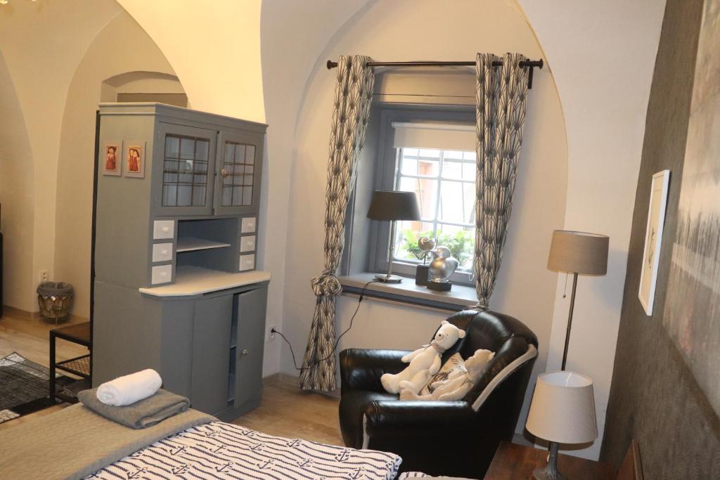 Postel nebo postele na pokoji v ubytování Apartmán No 244