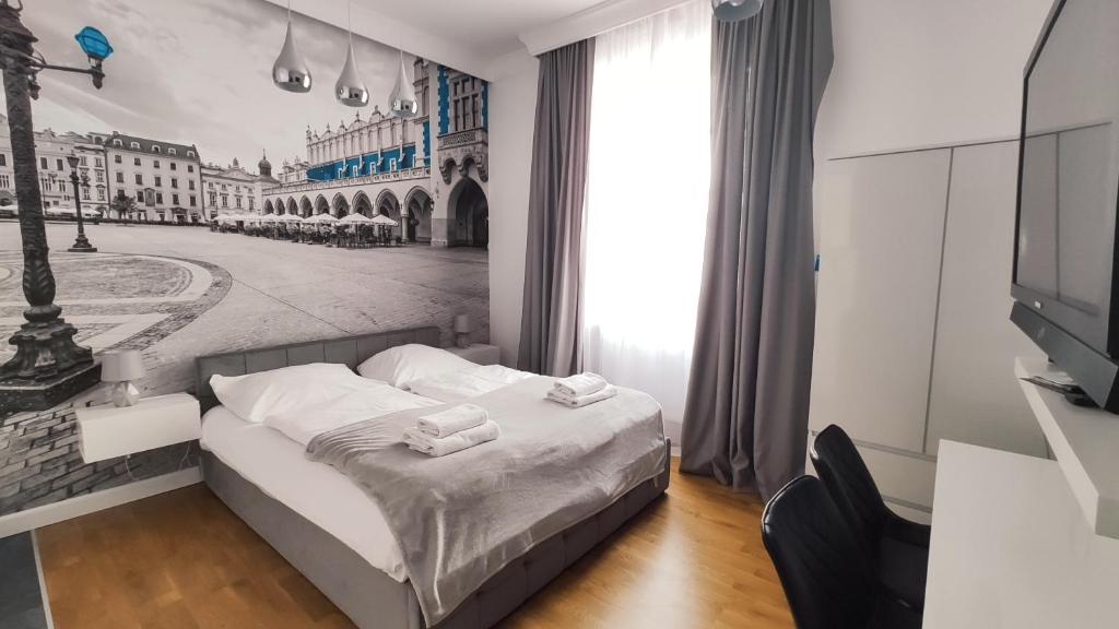 Posteľ alebo postele v izbe v ubytovaní Skawińska 10 by Homeprime