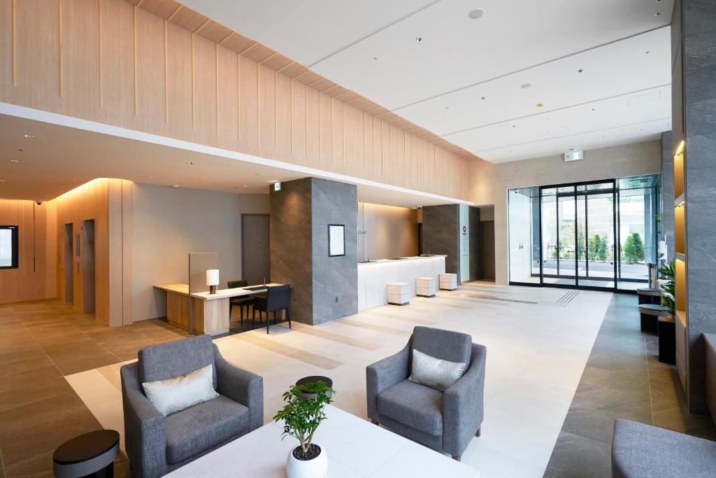 Posezení v ubytování Daiwa Roynet Hotel Sapporo Nakajima Koen