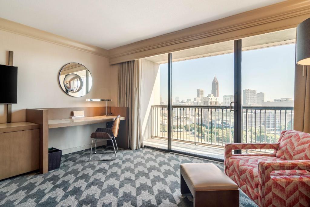 Omni Atlanta Hotel at Centennial Park - Premier Room 2 Dubbele Bedden Met Balkon