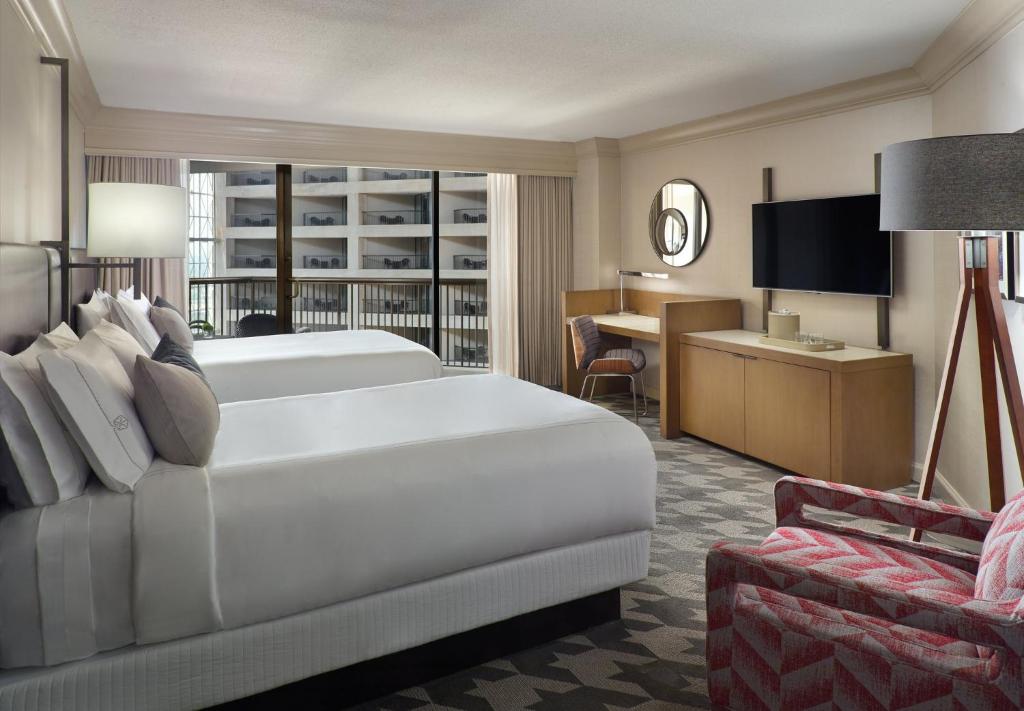 Omni Atlanta Hotel at Centennial Park - Deluxe Premium Kamer - 2 Queensize Bedden