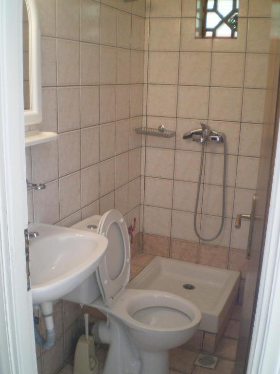 Koupelna v ubytování Hotel Ion