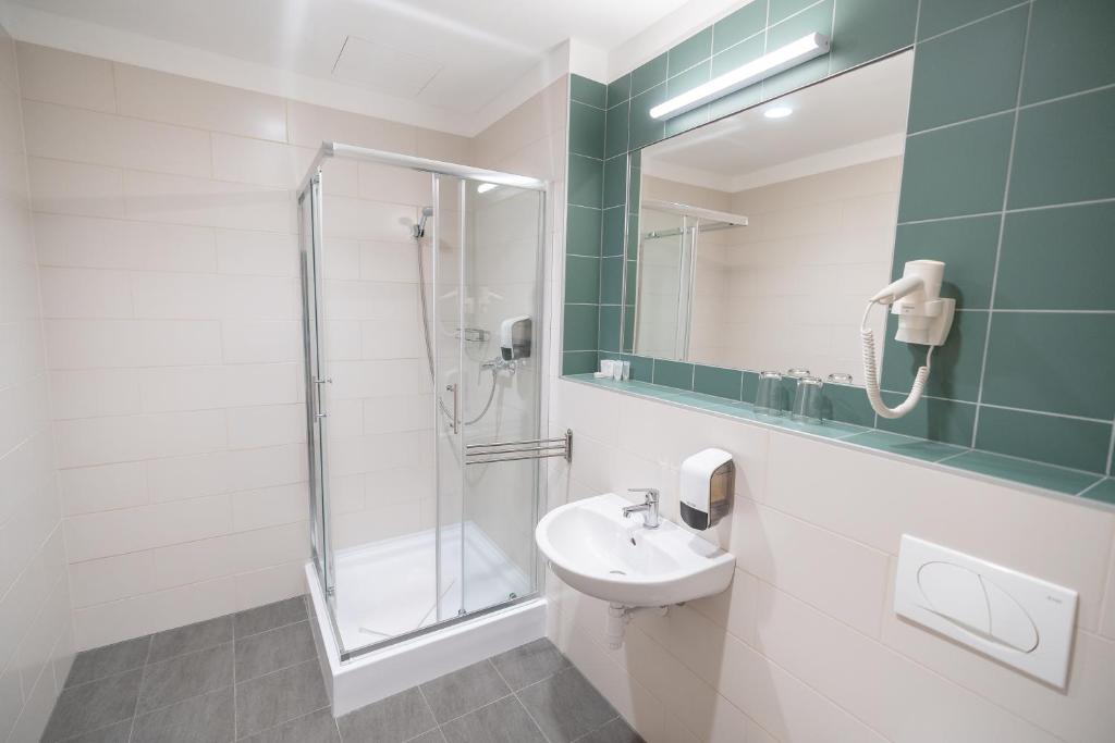 Koupelna v ubytování D50 Hotel