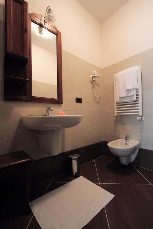 Koupelna v ubytování B&B Arcobaleno
