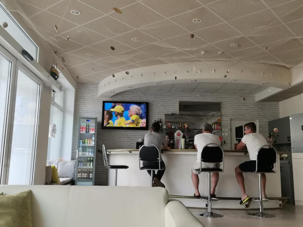 TV a/nebo společenská místnost v ubytování Damroka