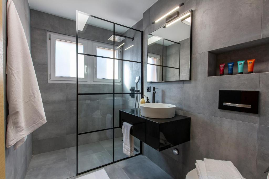 Koupelna v ubytování Shed HOTEL