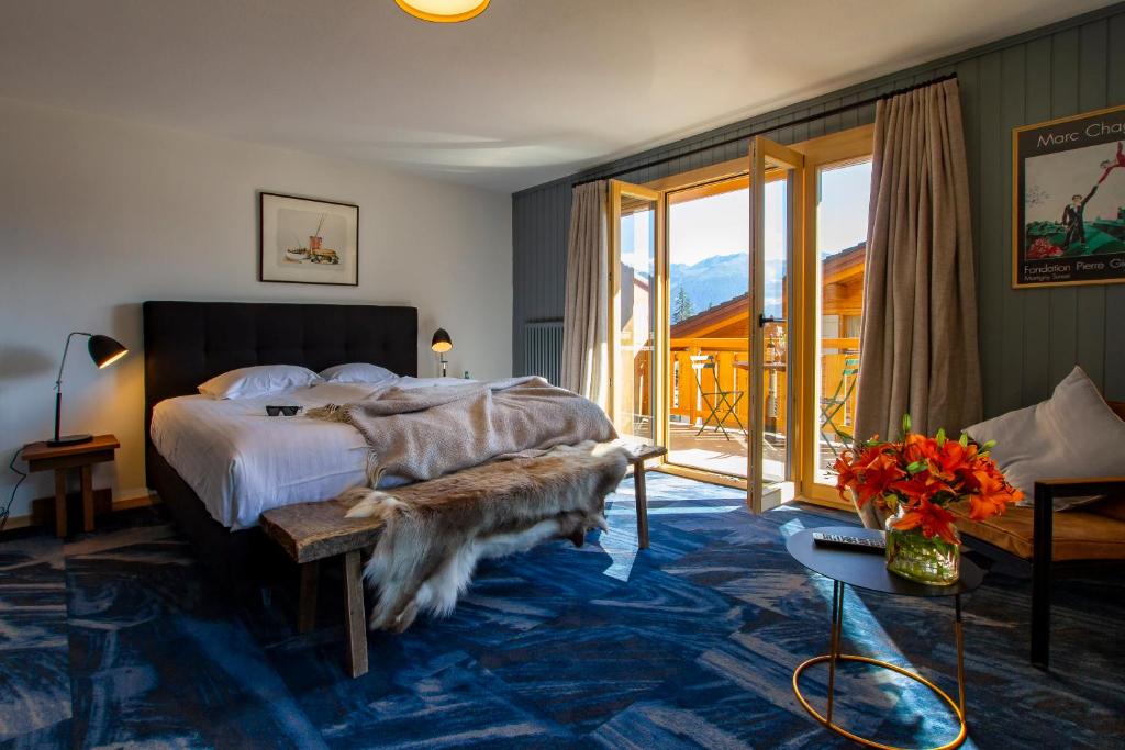 Postel nebo postele na pokoji v ubytování Shed HOTEL