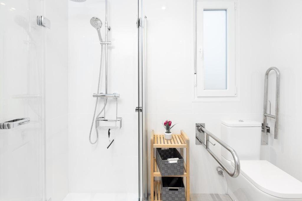 A bathroom at Santa Marina Apartamentuak Zarautz