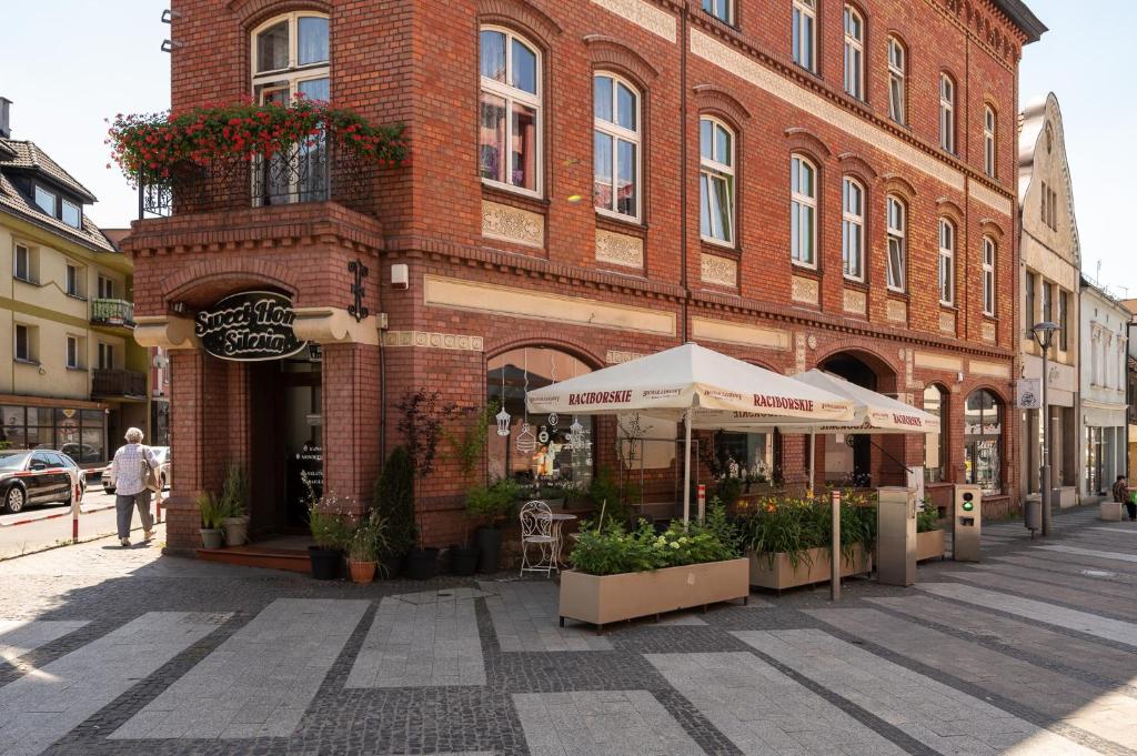 Budynek, w którym mieści się apartament