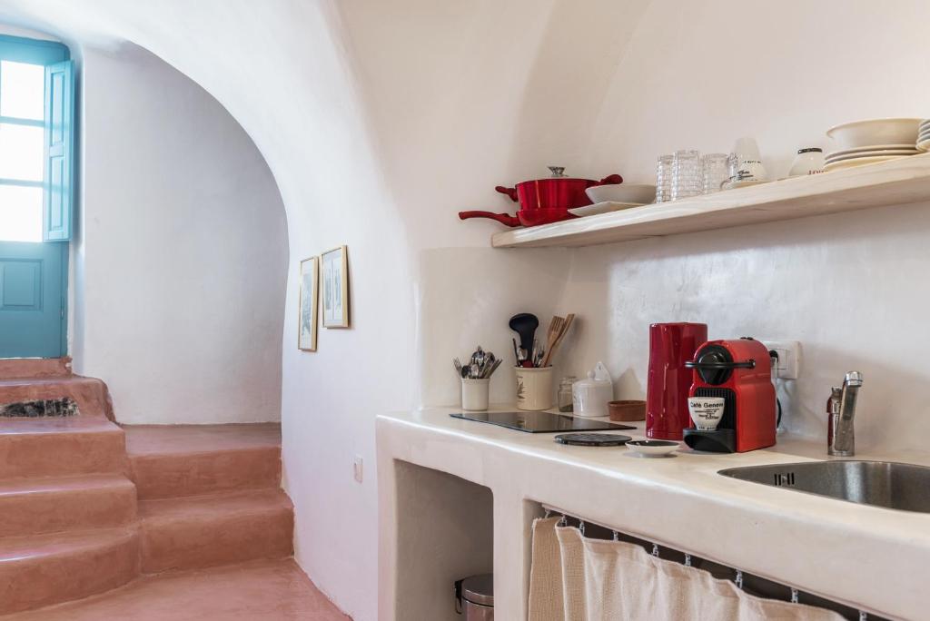 Cucina o angolo cottura di Santorinio Yellow House