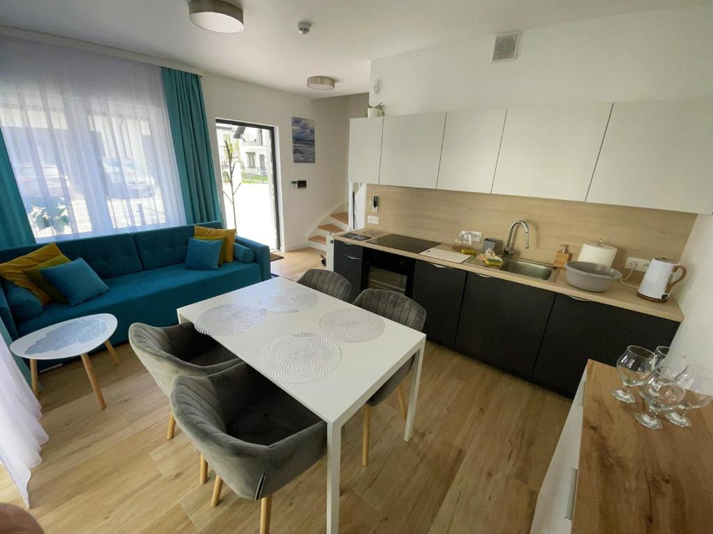 Kuchyň nebo kuchyňský kout v ubytování Horizon Park 1 - Balkon Taras i parking
