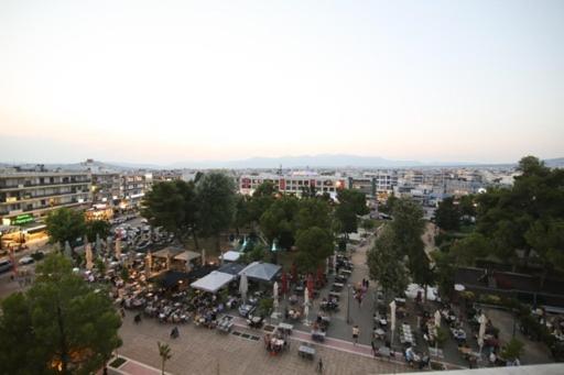 Letecký snímek ubytování Square's View Agia Paraskevi