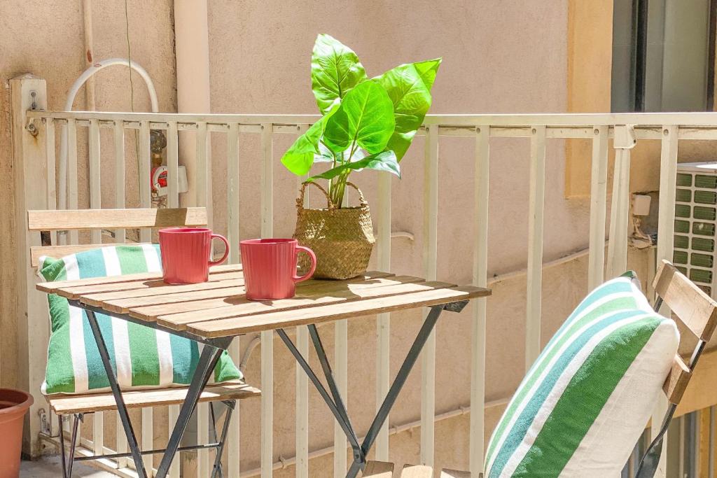 Balkón alebo terasa v ubytovaní Le Fortia II - Appartement Vieux-Port
