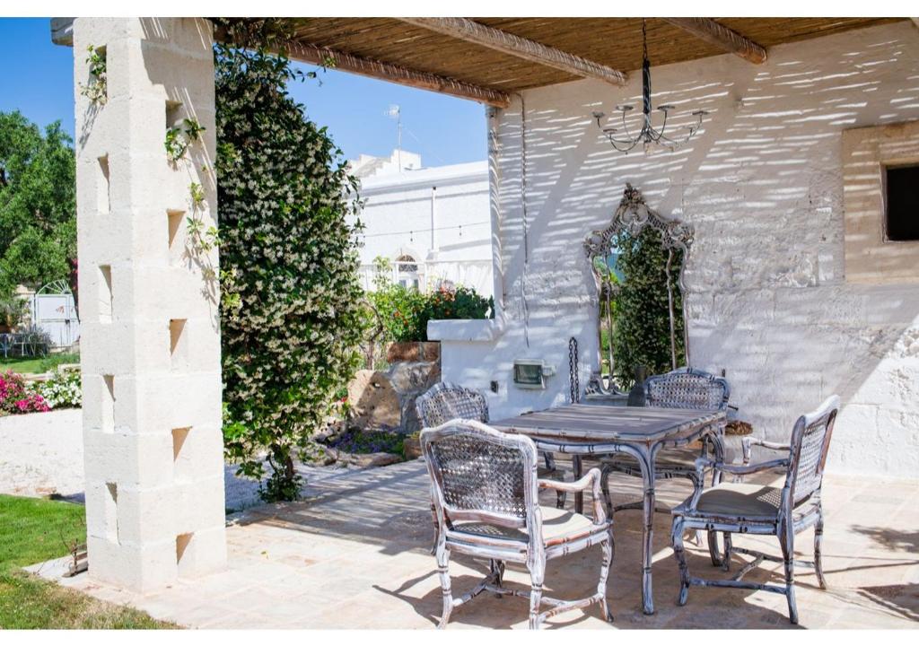 Patio nebo venkovní prostory v ubytování Masseria Verbena Agriturismo