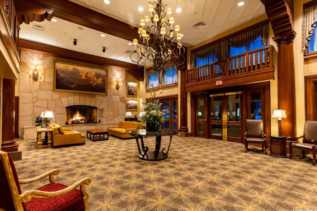 Posezení v ubytování Grand Canyon Railway Hotel