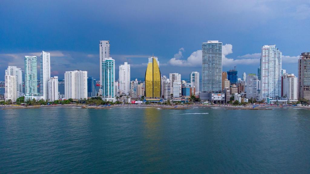 Nespecifikovaný výhled na destinaci Cartagena nebo výhled na město při pohledu z hotelu