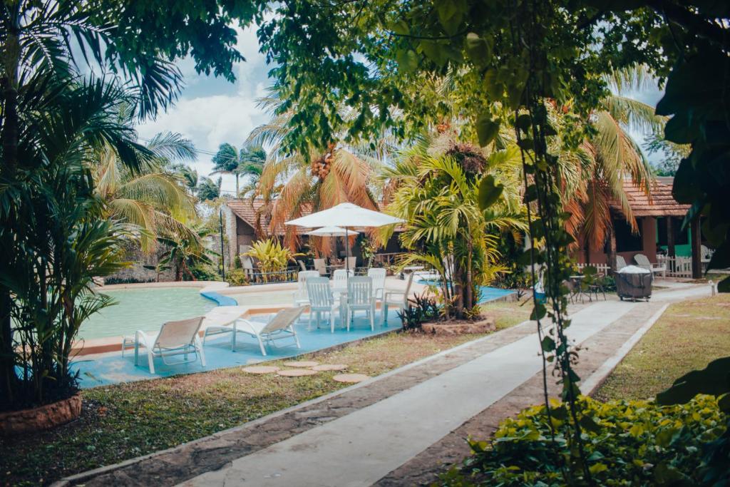 Bazén v ubytování Hotel Hacienda Sánchez nebo v jeho okolí