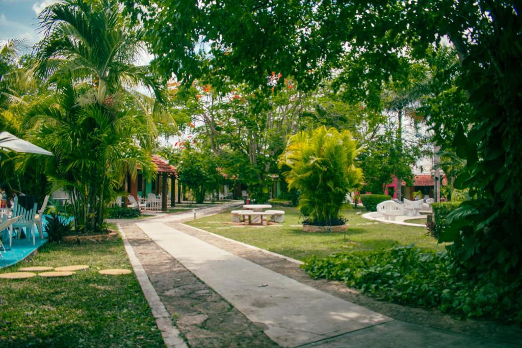Zahrada ubytování Hotel Hacienda Sánchez